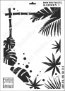 Schablone-Stencil A3 184-0718 Dschungel Rahmen